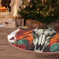 thumbnail image 5 of Bingfone Christmas Tree Skirt Mat Christmas Decoration Interior 48" -Western Desert Cactus Ram Skull, 5 of 6