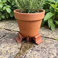 thumbnail image 4 of 3-Piece Invisible Flower Pot Feet, Durable Plastic Planter Risers with Drainage Support for Indoor Outdoor Pots, Patio Garden Balcony Floor and Deck Protection, 4 of 6