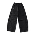 thumbnail image 4 of Liyamei Girls Lightweight Cargo Pants with Wide Leg and Draped Pleats for Casual Wear Size 5-16 Years, 4 of 7