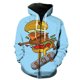 thumbnail image 1 of Sudadera con capucha y cremallera para hombre, estilo Harajuku, informal, de manga larga y gran tamaño, unisex, primavera, 2024, 1 of 6