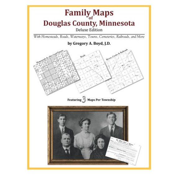 Family Maps of Douglas County, Minnesota (Paperback)