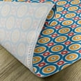 thumbnail image 5 of Ambesonne Retro Place Mats Set of 4, Big Small Circles and Dots, Standard Size, Marigold Scarlet Blue, 5 of 6