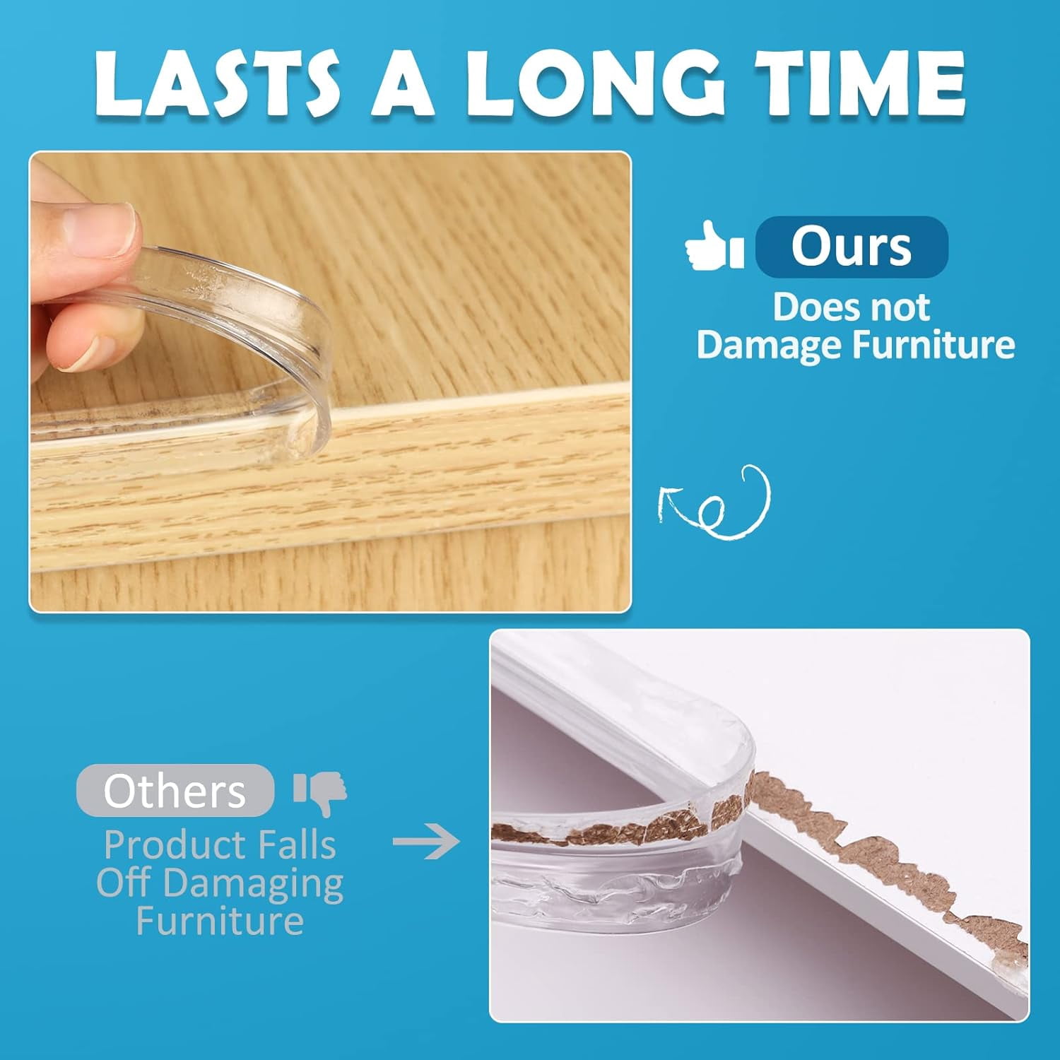 Baby Proofing, Tables Corner Guards Baby Child Safety, 20Ft(6M) Soft Bumper Strip Furniture Clear Toddler Edge Corner Protectors, Desk Edge Cushion - 20 Foot (Pack of 1)
