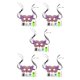 thumbnail image 3 of Moyic Fiesta de disfraces Cubierta de ojos Pintura de diamante Animal Manual Maquillaje de diamantes de imitación Fiesta Cubierta de medio ojo, AA400, Búho AA400 5piezas Moyic CBP173875, 3 of 6