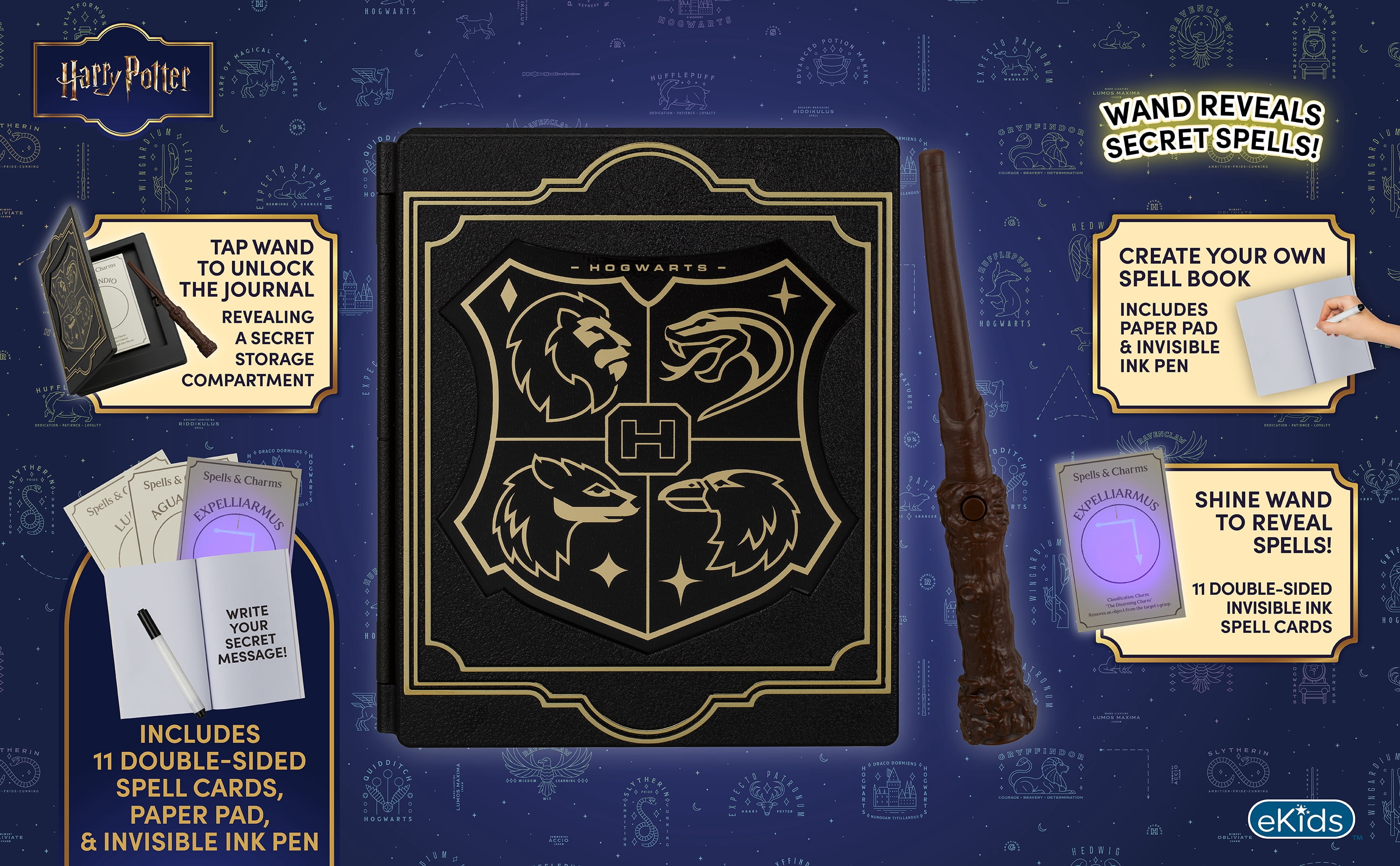 Harry Potter, Digital Learning System Journal with Spell Cards - Lights and Sound Effects, Children Ages 5+