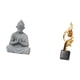 thumbnail image 5 of Estatua de arte abstracto de Buda mono, figura de resina, escultura de Sun Wukong, miniatura coleccionable decorativa para hotel, patio, casa, oficina, 5 of 8