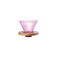 thumbnail image 2 of Coffee Filter, Glass Drip Filter Mug, Hand Brewed Coffee Maker, Reusable Wooden Base, Easy to Clean Coffee Filter, Portable Coffee Brewer for Home & Office Use, 2 of 6