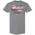 thumbnail image 2 of Men's Checkered Flag Sports Heather Charcoal Kyle Busch 2026 NASCAR Schedule T-Shirt, 2 of 3