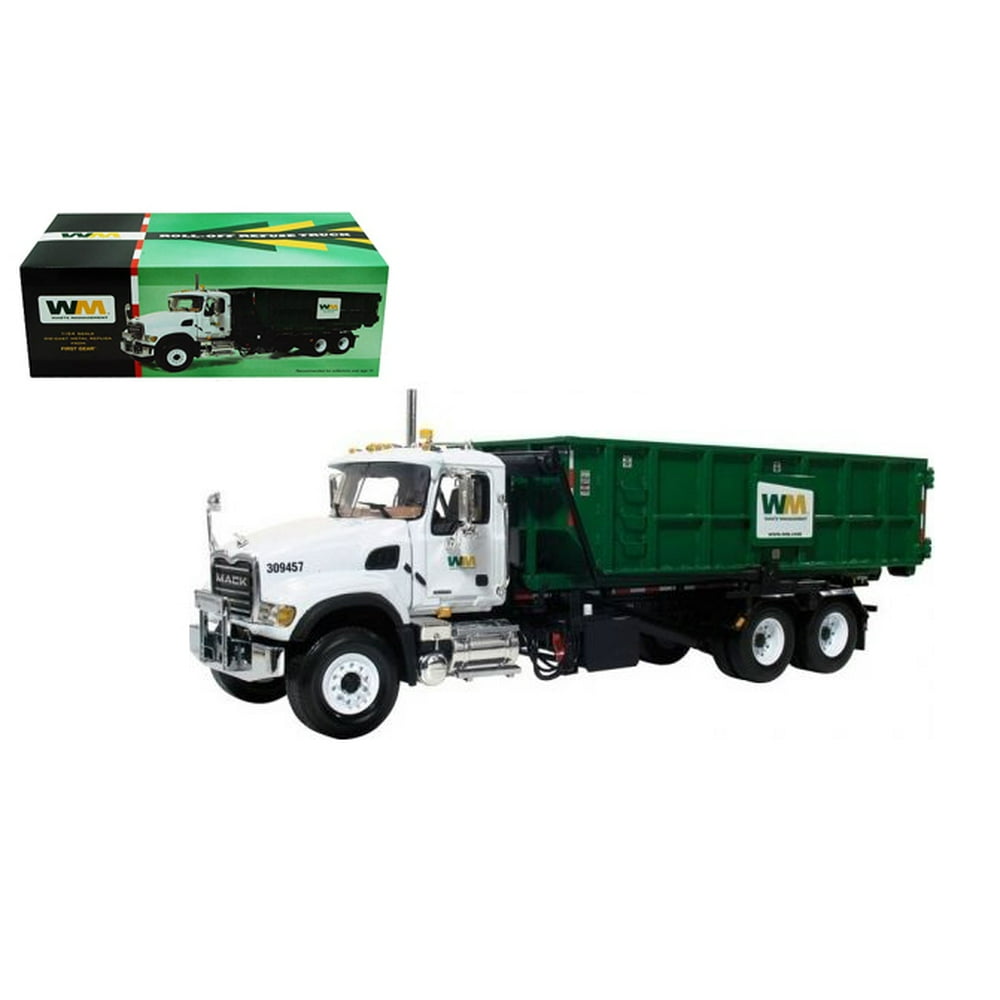 first-gear-1-34-waste-management-mack-roll-off-refuse-truck-19-3441t