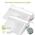 thumbnail image 2 of Bonsenkitchen Vacuum Sealer Bags, 6 Pack 3 Rolls 11" x 20' + 3 Rolls 8" x 20' Food Sealer Bags, Food Grade, BPA Free, Customized Size Vcuum Bag for Vac Storage, Meal Prep or Sous Vide Cooking, VB3211, 2 of 7