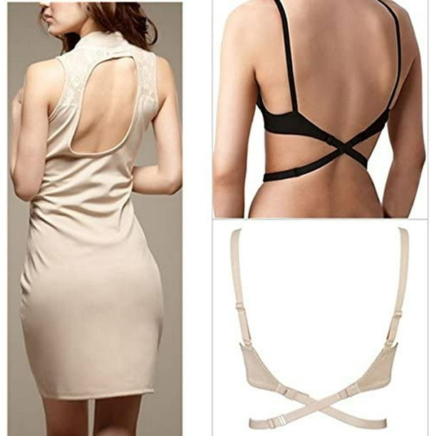 Low Back Bra Converter 2 Hook Bra Extender Extension Strap For Backless  Dress