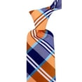 thumbnail image 5 of Orange Necktie's | Men's Orange and Blue Plaid Tie for Him | Scott Allan Formal Wedding Ties for Groomsmen, 5 of 5