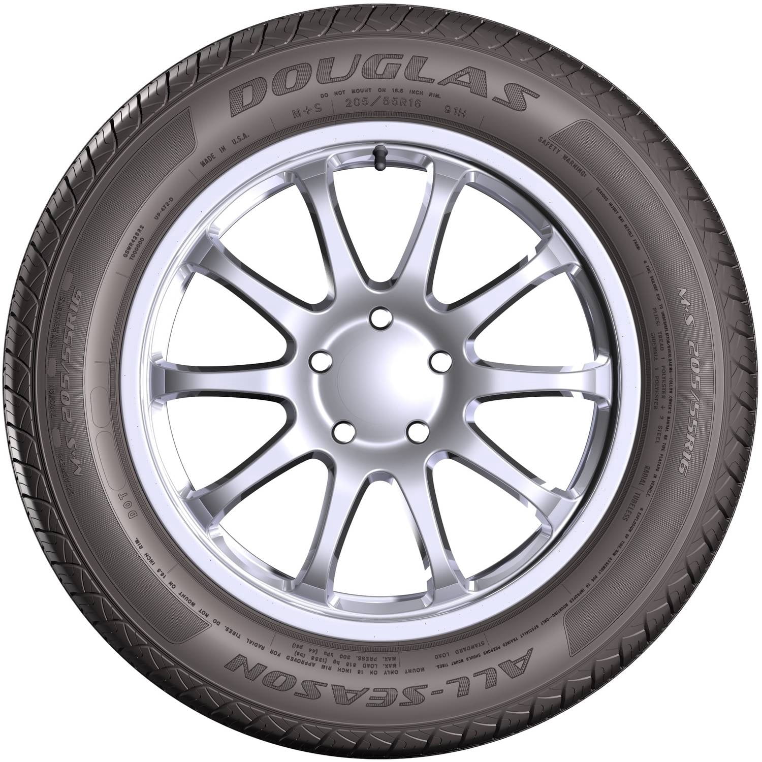 Douglas Douglas All-Season 175/70R13 82S All-Season Tire