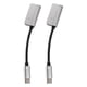 thumbnail image 1 of 1 Set 2pcs Tipo-C a adaptadores de 3,5 mm Adaptadores de auriculares 2 en 1 convertidores, 1 of 7