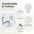 thumbnail image 6 of Lsque Sea Animals Printed Women's Running Shorts with Liner Pockets,Elastic Quick Dry Workout Athletic Gym Yoga Shorts,Womens High Waist Shorts-Medium, 6 of 9
