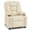 Cream White, variant on MCombo Big Kids Recliner Chair with Cup Holders for Toddler Boys and Girls, 2 Side Pockets, 3+ Age Group, Faux Leather 7322 Violet