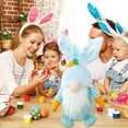 thumbnail image 5 of SHENGXINY Easter Bunny Plush, Cute Easter Doll Toy, Holiday Decorations, Stuffed Animals,Versatile Ornament For Home Desktop Party Supplies Green 3x7in, 5 of 6