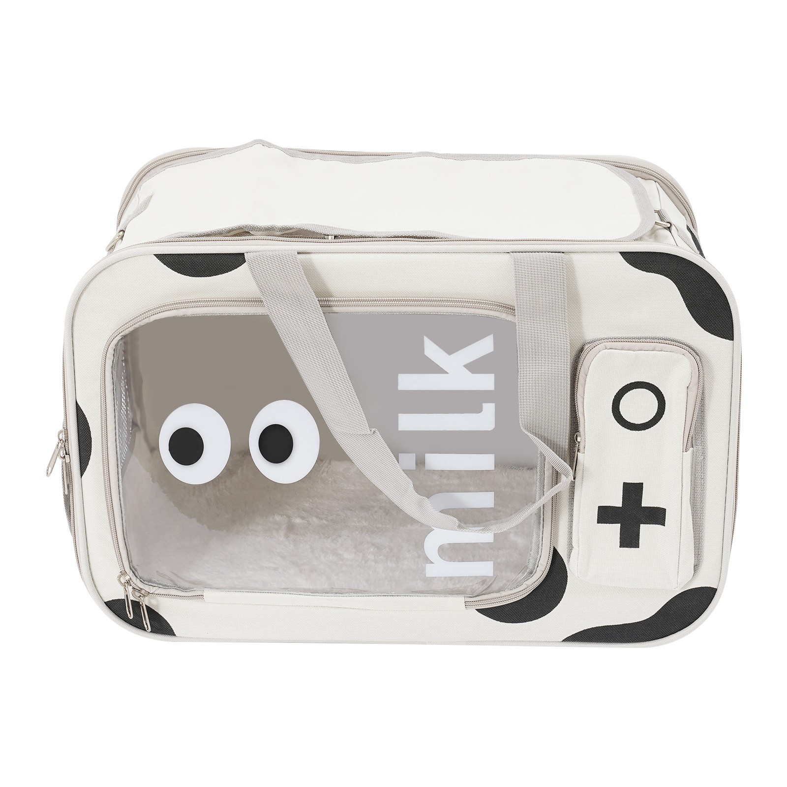 Rectangular Travel Pet Carrier Pet Bag for Cats/Small Dogs Oxford Cloth Pet Backpack Carrier 48*25*32cm for Outdoor Activities, Weekend Hiking, Camping