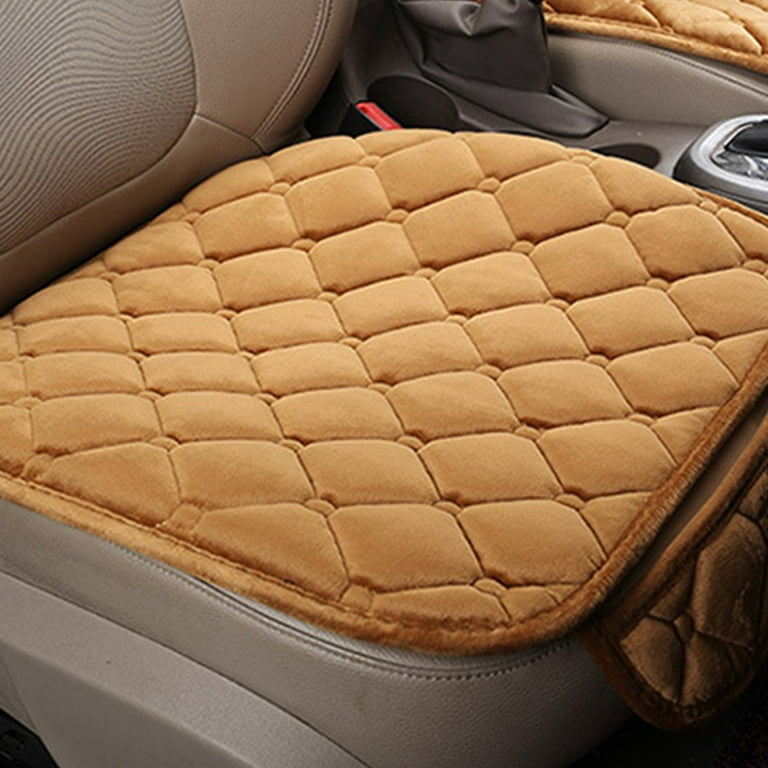 GENEMA Universal Anti-Slip Car Seat Cover Winter Warm Front Rear Chair  Plush Cushion Auto Breathable Protector Mat Pad