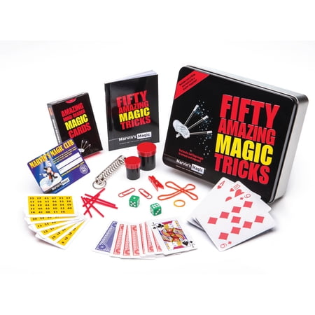Marvin s Magic Fifty Amazing Magic Tricks Gift Tin Magic Kit for Kids Ages 8+