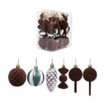 thumbnail image 2 of Kbndieu Brown Velvet Christmas Balls Ornaments, 30Pcs Flocked Shatterproof Christmas Tree Balls Bulk for Christmas Tree Decorations, Xmas Decorative Hanging Ornaments for Home Holiday Decor, 2 of 9