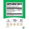 thumbnail image 3 of BulkSupplements Organic Spirulina Powder - 3g per Serving - 500 Grams (1.1 lbs) - 167 Servings, 3 of 5