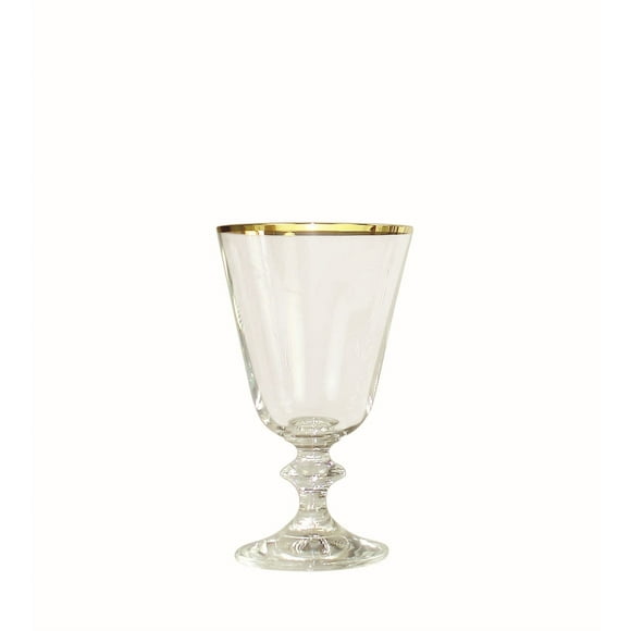 Bella Verre à Jus avec Rebord Doré, Ensemble de 6