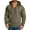 Army Green, variant on Mens Pullover Hoodie Men Fleece Lined Vintage Color Block Cotton with Drawstring Hood and Button Sweatshirt Black Size 3XL