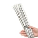 thumbnail image 5 of 20 piezas pincho de barbacoa de acero inoxidable reutilizable Camping barbacoa pinchos Kebab Stick, 5 of 6