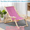 thumbnail image 4 of Repuesto de silla de playa de lona de 115 x 43 cm para sillas de exterior, de tela, portátil, reclinable, plegable para patio., 4 of 7