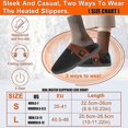 thumbnail image 2 of Foot Warmer For Desk Bubble Shoes Slippers, With 5v Rechargeable Battery Electric Heated Up Breathable Plush Shoes Cold Winter Weather To Keep Feet Wa, 2 of 5