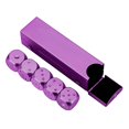 thumbnail image 2 of Tuelaly Dice Set Portable Aluminum Alloy Dice with Storage Case Long-lasting Durable Metal Dice for Party Games Polyhedral Dice Set-Purple, 2 of 6