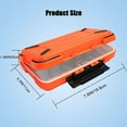 thumbnail image 3 of Tackle Box, Small Fishing Box Hook Organizer Waterproof Lure Box, 3 of 7