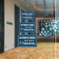 thumbnail image 2 of Classic Framed Plus Automatic Doors Do Not Push or Pull Wall or Door Sign | Friendly Home Signage - Medium, 2 of 8