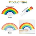 thumbnail image 2 of LINLIN 3Pack Rainbow Folding Fans, Gay Pride Handheld Foldable Fans Pride Month Accessories Summer Stuff Colorful Decoration for Parade Event Performance Festival Party, 2 of 6