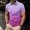 Hot Pink, variant on Dianli Gifts Shirts for Men Gradient Printed Turn-Down Collar Short Sleeve Button Pullover T-Shirt Cotton Linen Breathable Lightweight Relaxed Fit Everyday Wear