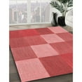thumbnail image 3 of Ahgly Company Tapis d'Intérieur Lavable en Machine Carré Rouge Transitionnel, 4 Pieds Carré, 3 of 7