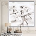 thumbnail image 3 of Aquarelles Ballerines Danse I - Pays Français Encadrée Toile, 3 of 3