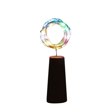 

Led Button Battery Light String 1M 10Leds/2M 20Leds Copper Wire With Battery Bottle Cork Not Flashing Decorative Light