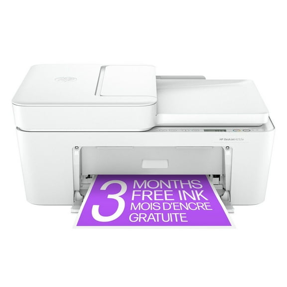 Imprimante tout-en-un HP Deskjet 4252e, avec 3 mois Instant Ink gratuits