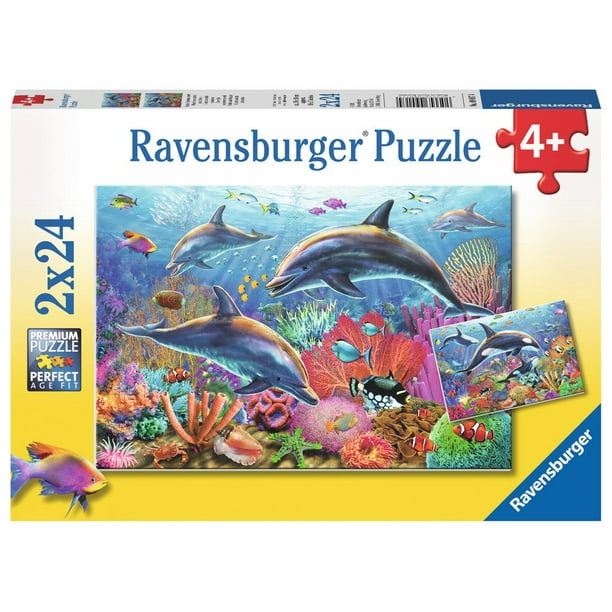 Ravensburger - 09017 Puzzle 2X24 Pièces Beauté Sous-Marine