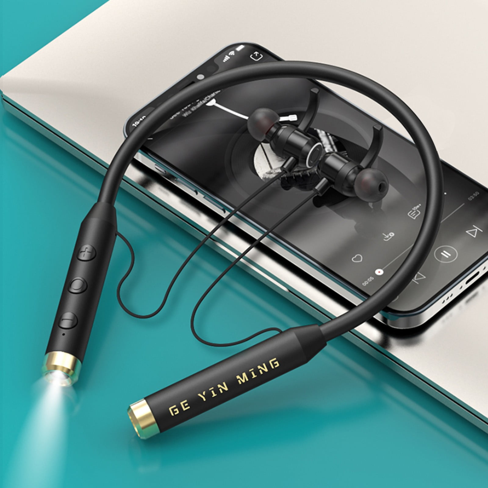 Btronag Bluetooth Sports Headset Neckband Builtin Microphone