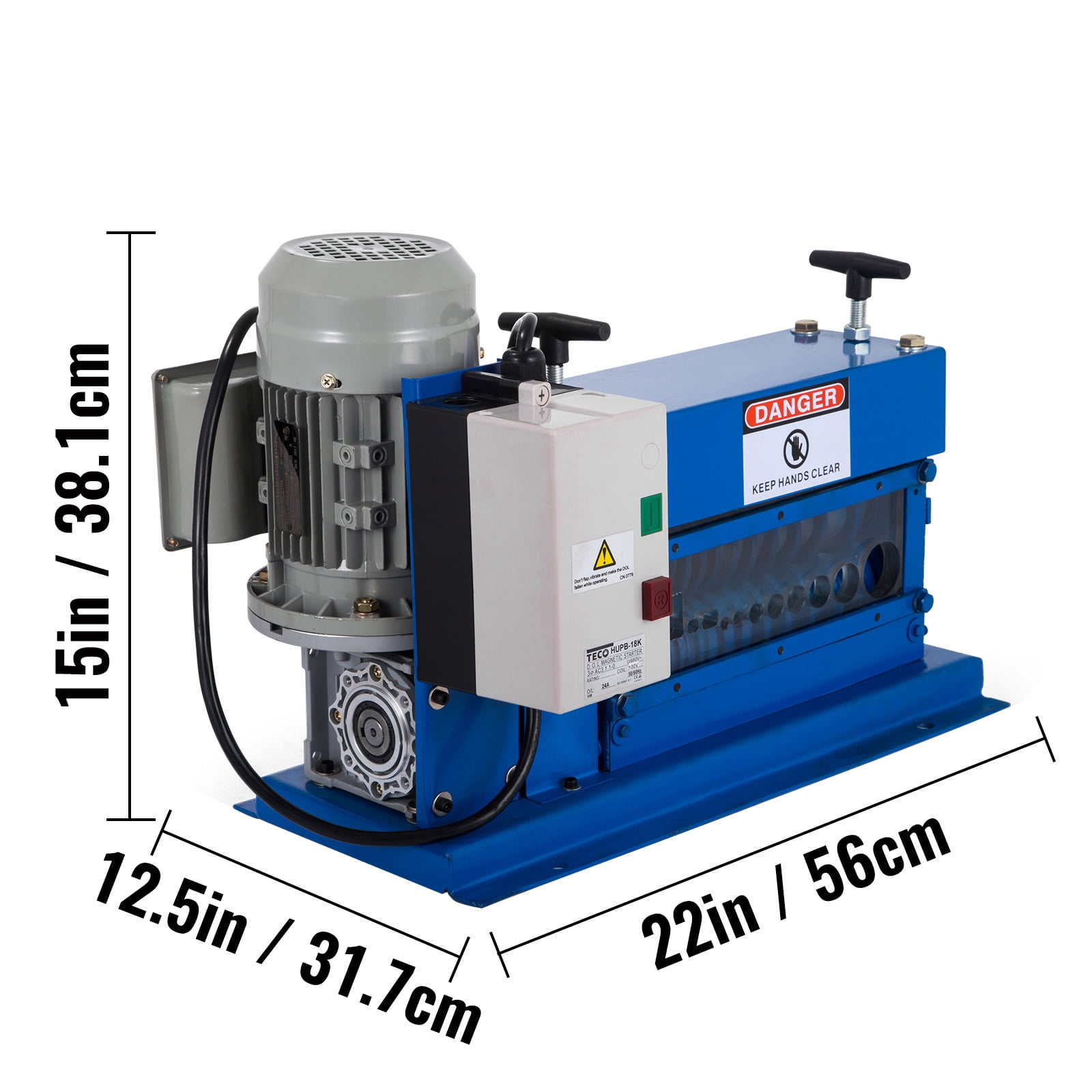 KFFKFF 0.06 inch -1.5 inch,Portable Cable Wire Stripper Machine 11 Channels 10 Blades