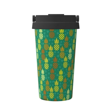 

Adobk Pineapples1 Print Stainless Steel Coffee Mug -Vacuum Insulated Coffee Tumbler - Leakproof Travel Mugs Insulated for Hot & Cold Drinks