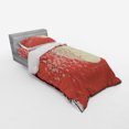 thumbnail image 3 of Ambesonne Japanese Bedding Set 4 Pcs, Cherry Sakura Blossoms, Queen, Coral Pale Yellow Plum, 3 of 3