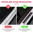 thumbnail image 5 of 4 Pieces Door Sill Protection, Universal Auto Car Door Sill Protection, Car Door Threshold Sticker, Anti-Dirt Car Door Bars Soft Rubber PVC（Red）, 5 of 5