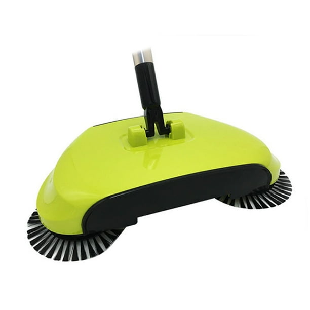 Adjustable Portable Floor Broom 360 Degree Rotary Hand Push Sweeper