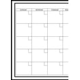 thumbnail image 5 of Wallpops Wpe0447 24 X 36 Calendario Blanco Calcomanías De Pared Mensuales, 5 of 5