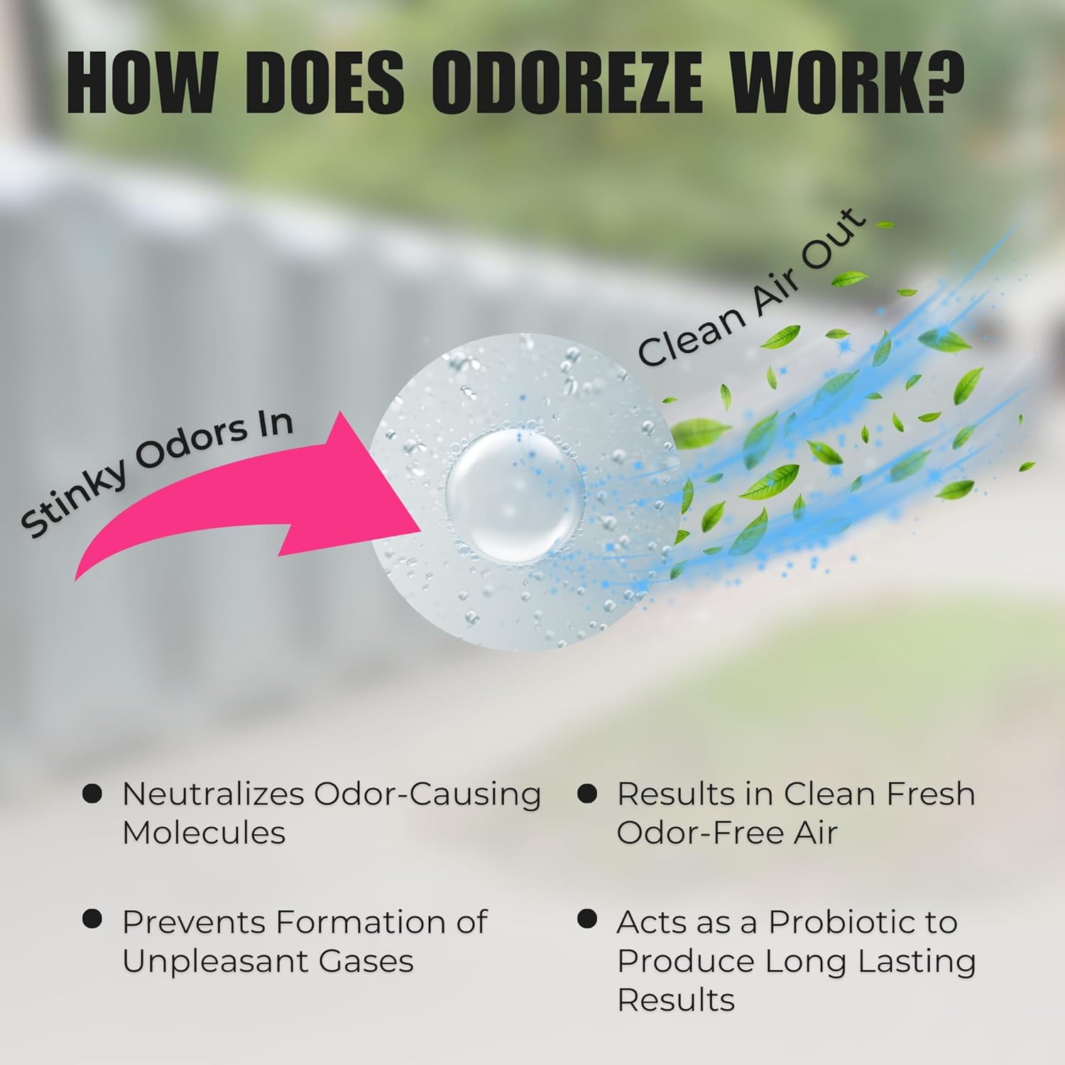 ODOREZE Natural Portable Toilet Deodorizer & Cleaner: 32 oz. Concentrate Makes 128 Gallons