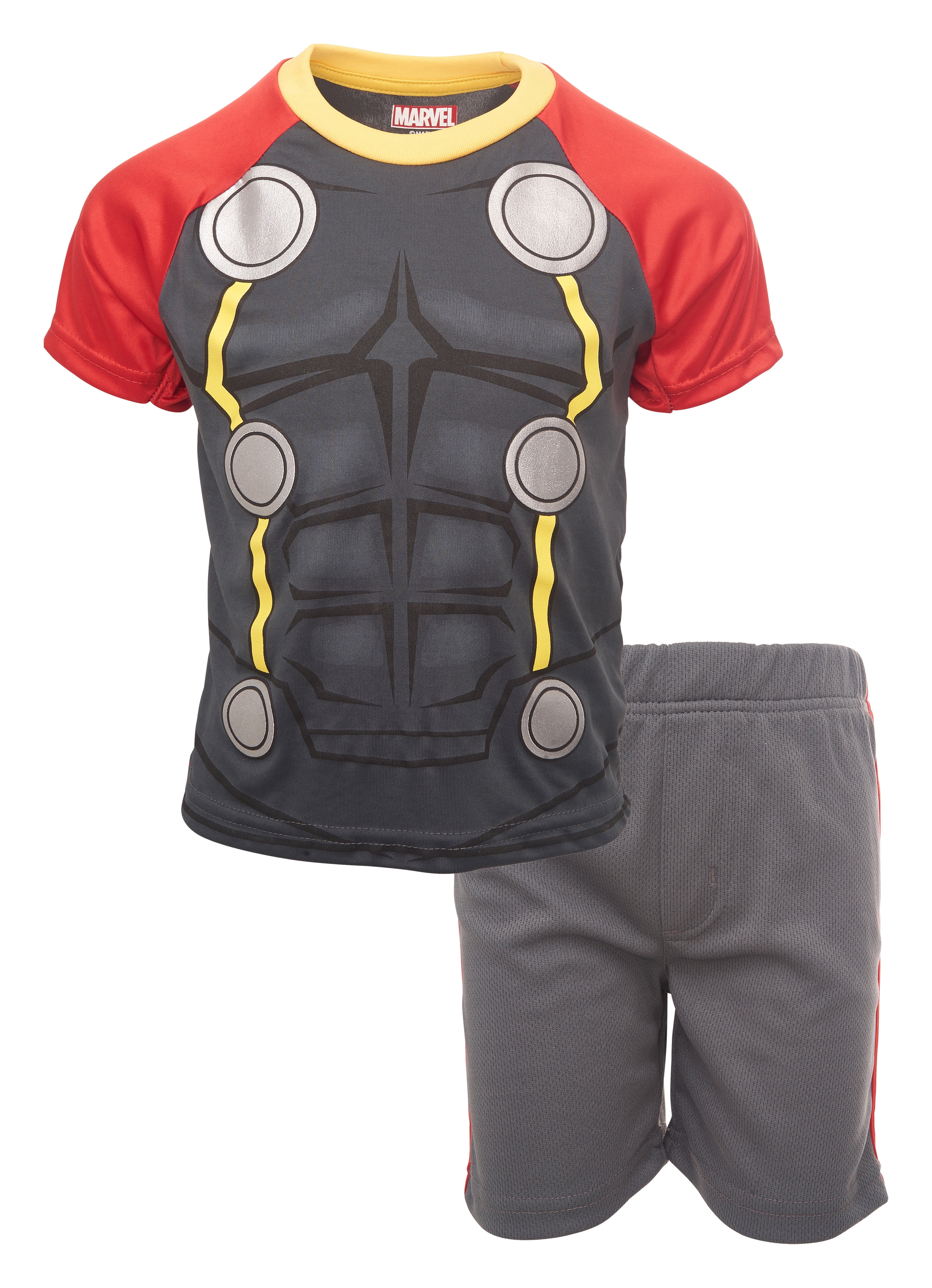 Marvel Avengers Thor Toddler Boys Athletic Short Sleeve Graphic T-Shirt & Shorts Set 2T